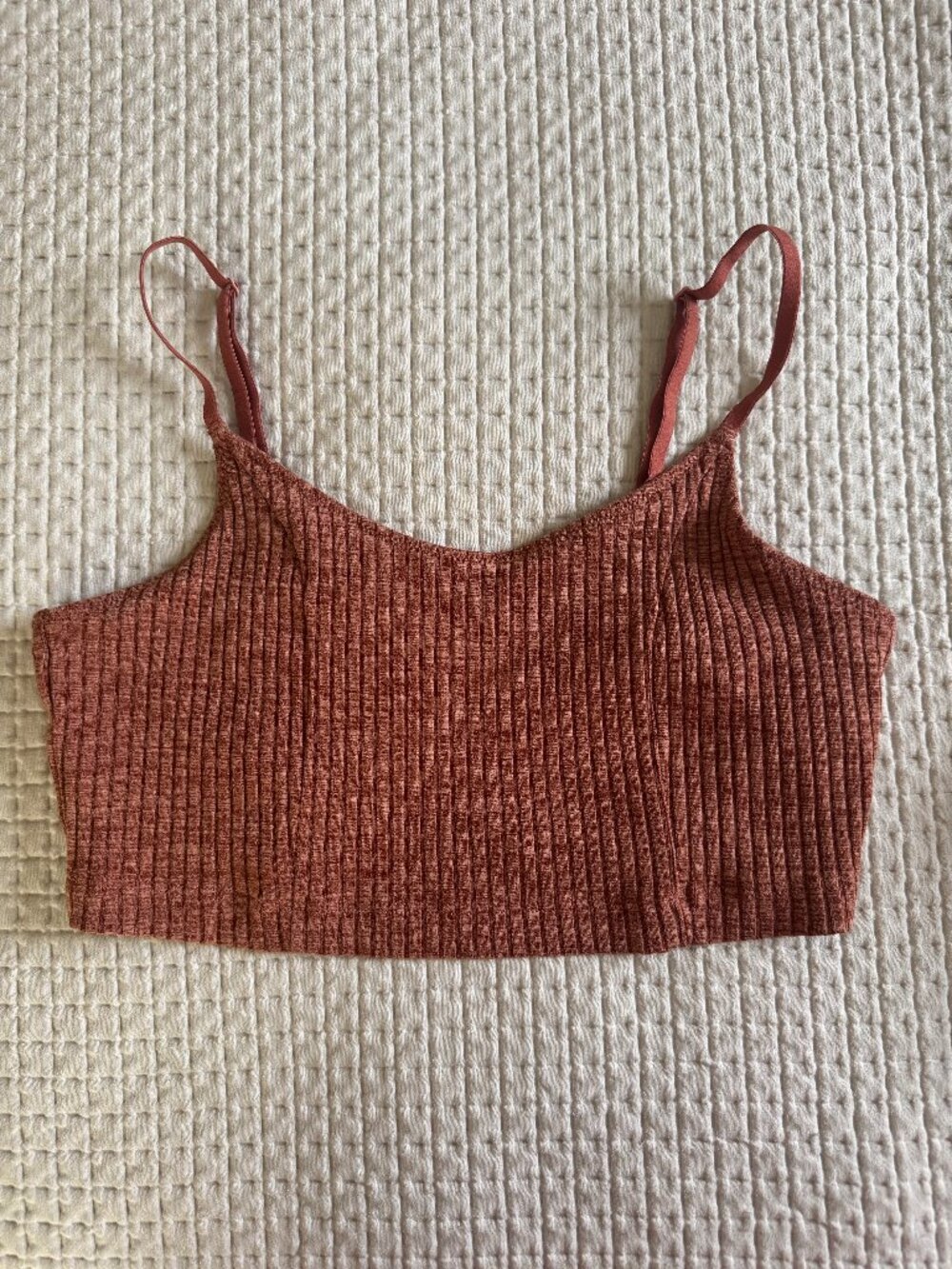 Aerie Ribbed Orange Bralette